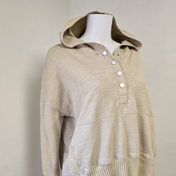 Lily Maes Small Hoodie Sweatshirt Henley Pocket Thumbholes Outdoors Collegiate - Picture 2 of 10